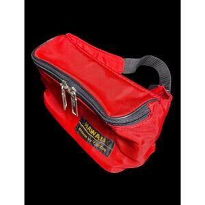 Vintage Retro 1990's Honolulu Hawaii Red Sports Fanny Pack Fashion by Victor